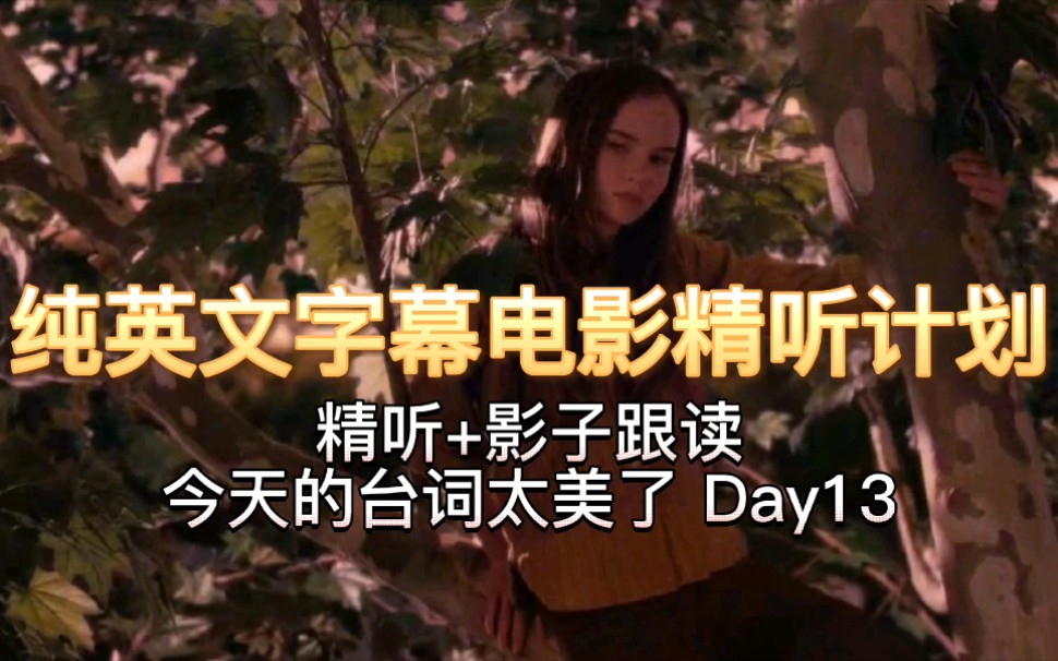 【纯英文字幕电影每日精听 Day13】今天的台词太美了,建议多看两遍!哔哩哔哩bilibili