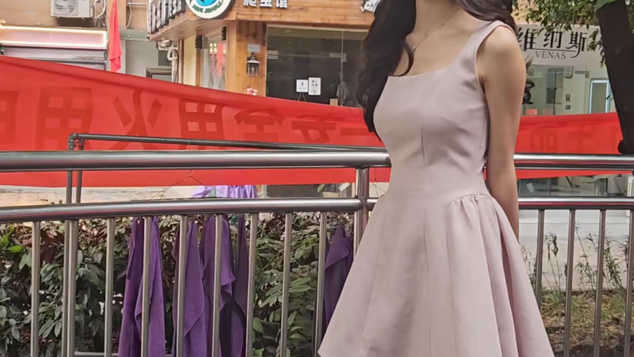 大学模特拍摄现场