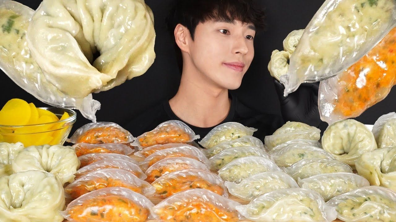『DDM』中文 4.23 饺子🥟 超大肉馅饺子 & 水晶饺子 & 辣饺子🌸咀嚼音