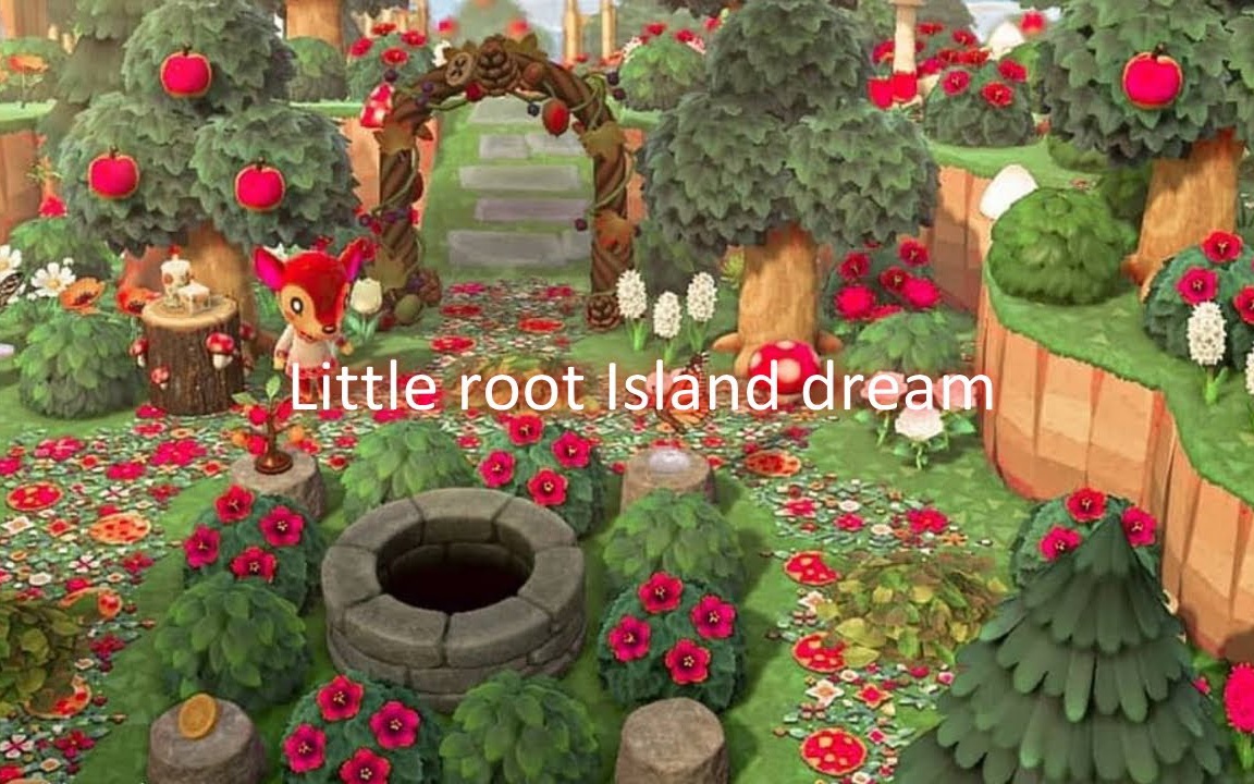 【动森】红色和绿色鲜艳对比的魅力Littleroot岛 小岛游览 | 赤と緑のコントラストが美しいLittleroot島の夢を見る 島紹介
