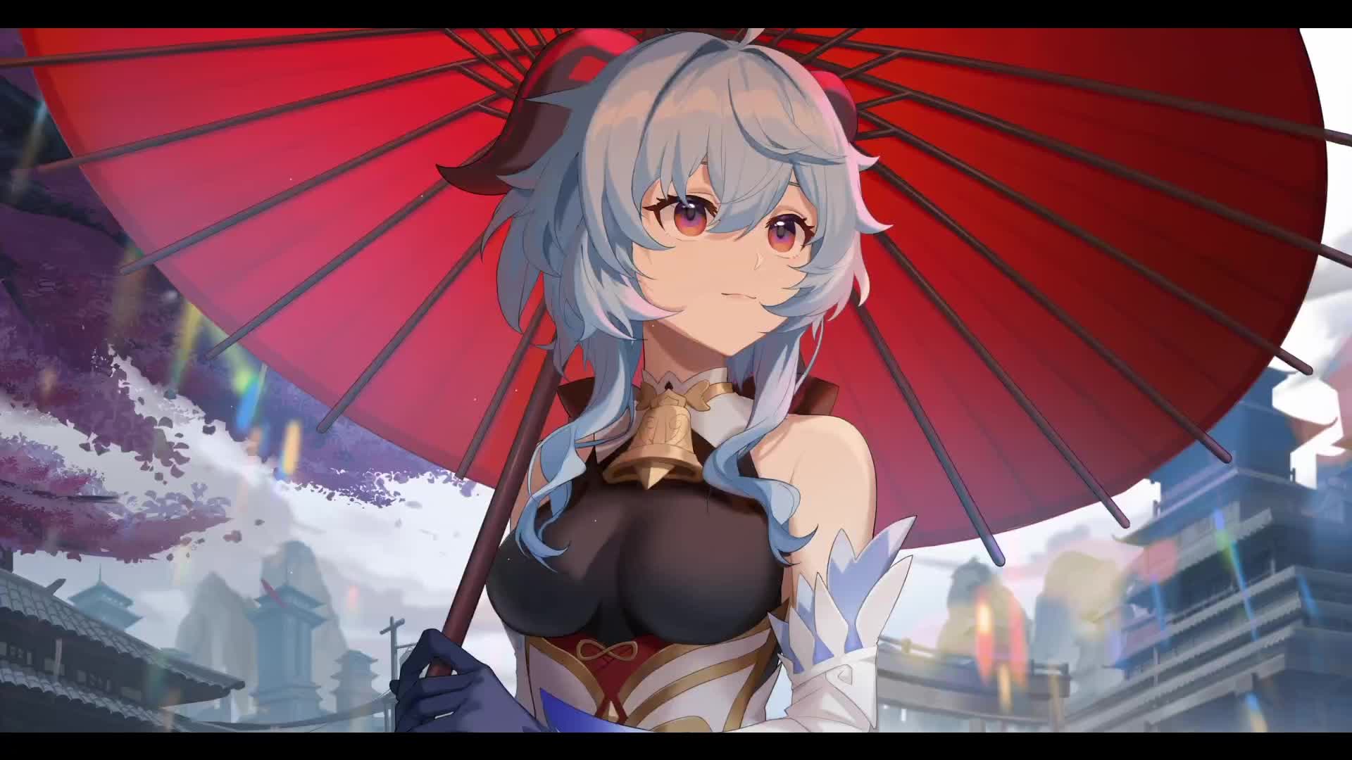 原神甘雨4k壁纸推荐[wallpaper engine-原神生日会暗猫单品「尘光」