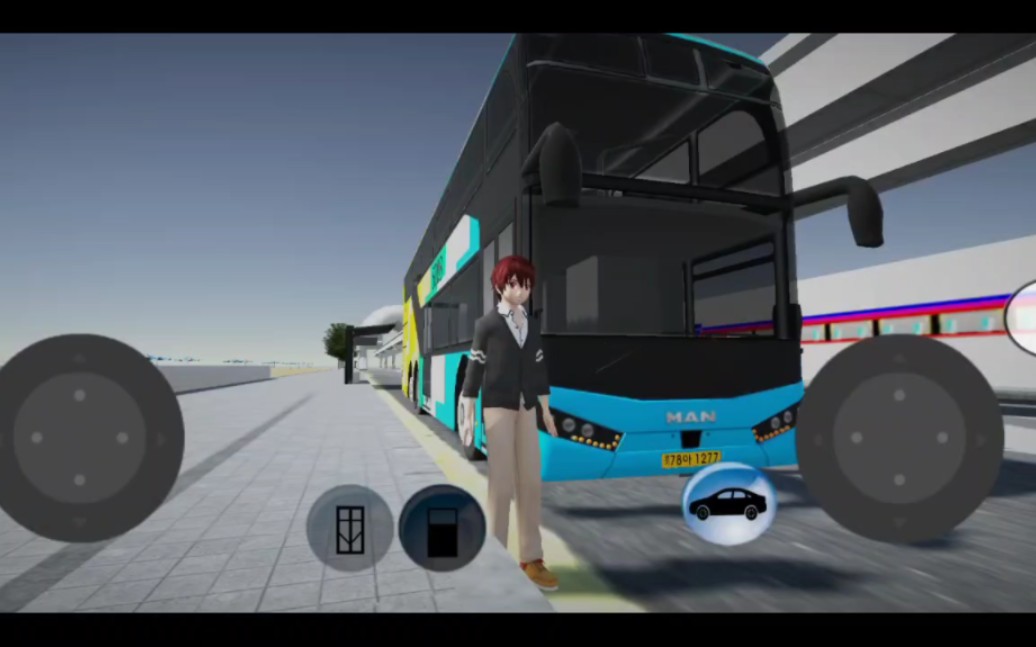 [3d驾驶游戏]5003路公交车环绕视角POV(最后有回家萨克斯的音乐彩蛋)