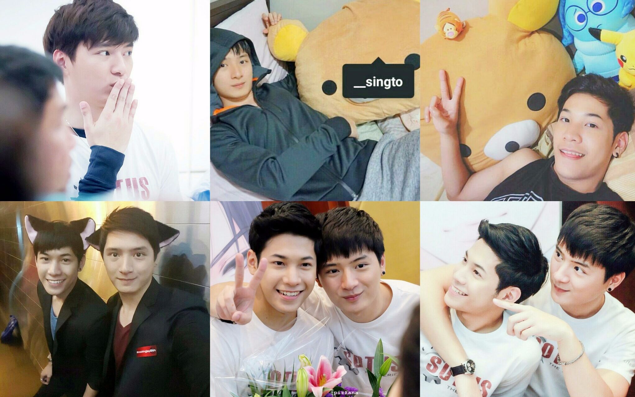 泰剧一年生四个视频带你撸完singtokrist剧外loveline
