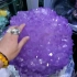 发现一枚56公斤直径约40公分的天然紫水晶花簇一朵太大了，地球矿物美无敌。