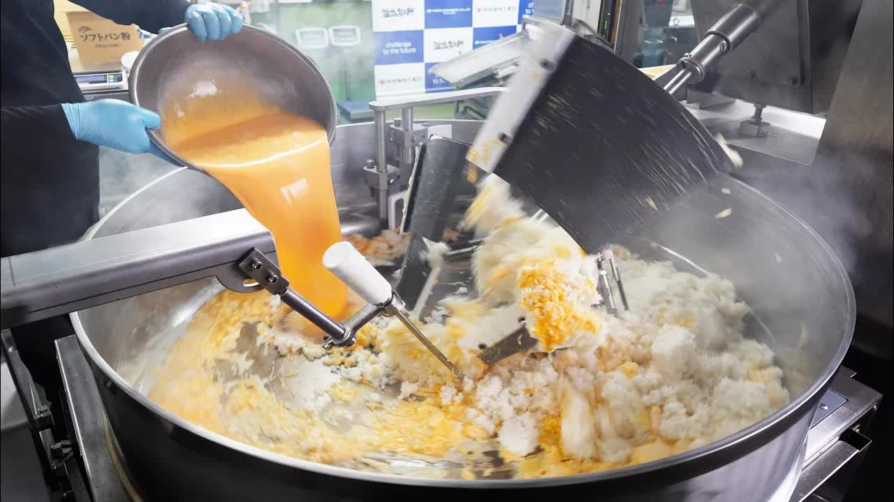 【外国工厂实拍】 日本巨型炒饭机和年糕机  | 日本食品工业机器