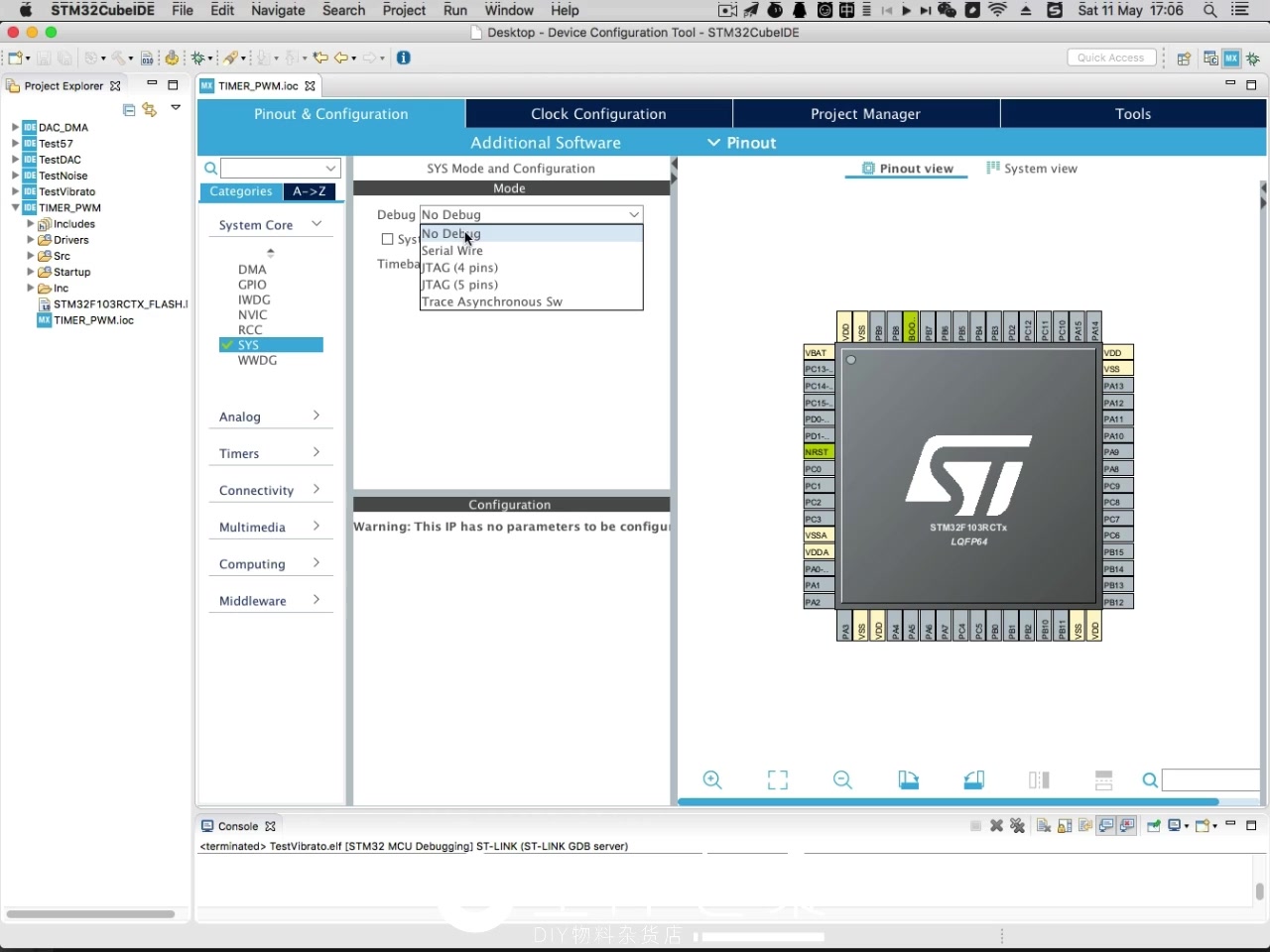 CubeIDE(CubeMX/SW4STM32) 用Timer输出PWM-哔哩哔哩