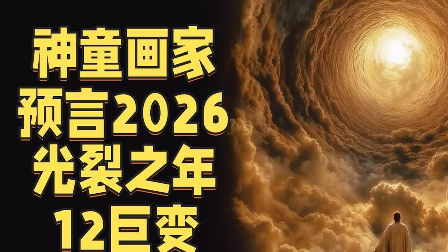 阿根廷神童画出的预言2026年！他看到光从天而降光裂之年来临12个巨变！_宇哥与小糖