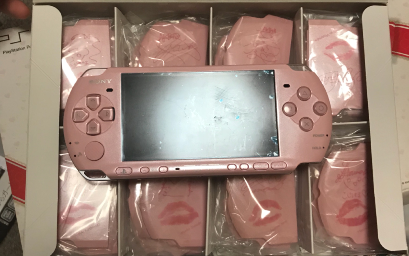 原言葉】SONY AKB 1/48 PSP-3000 AKB恋爱公选48选1限定版psp游戏机-哔 