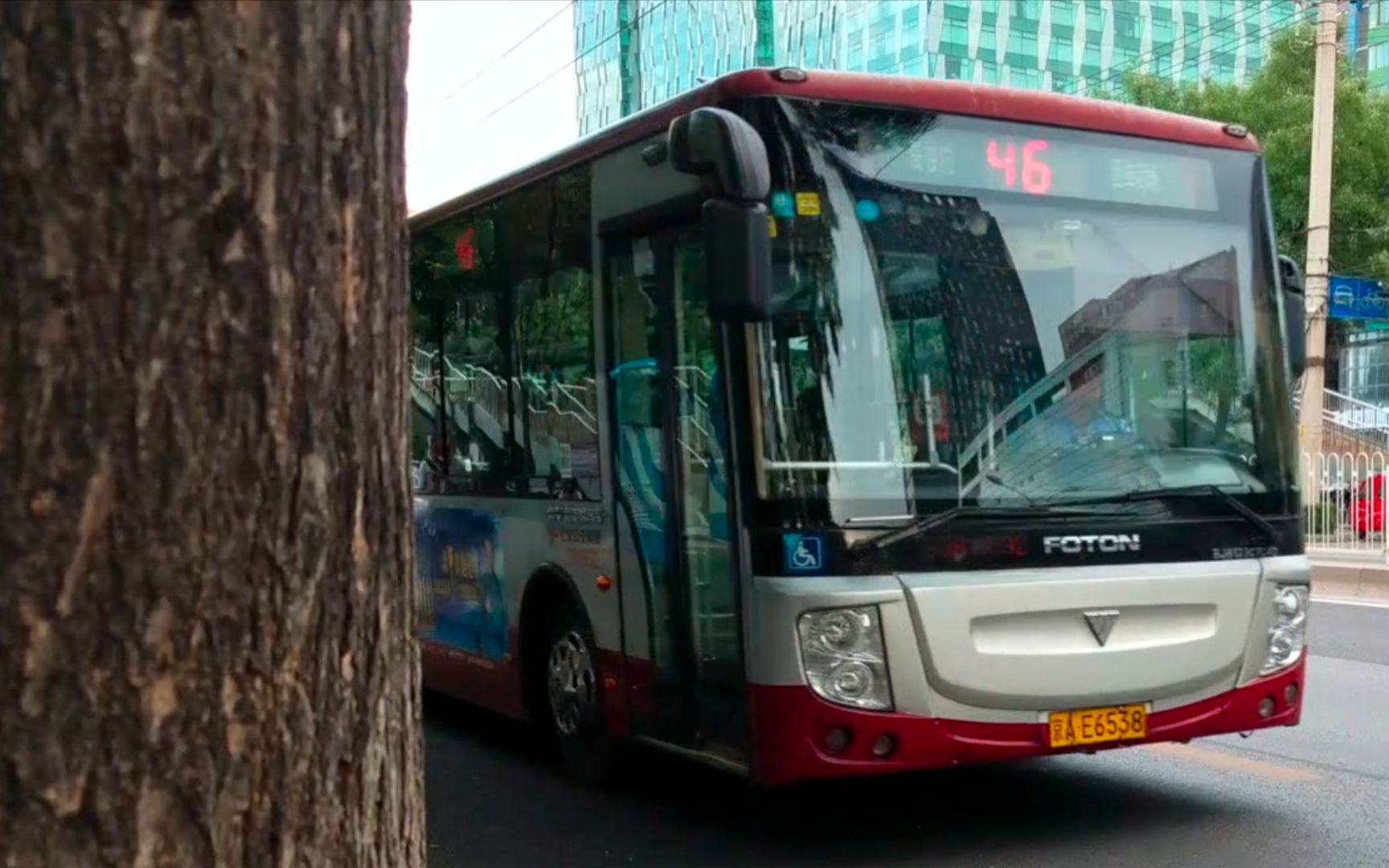 【pov03】【公交01】北京公交46路 西单商场方向 全程前方展望