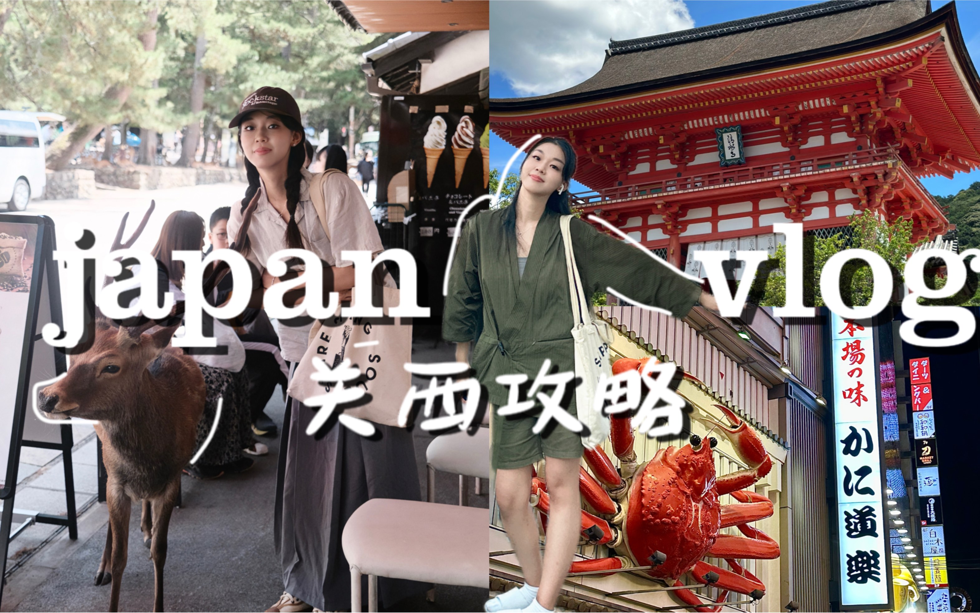 【日本自由行Vlog】大阪·京都·奈良超全交通+路线+美食攻略！！去玩必看！