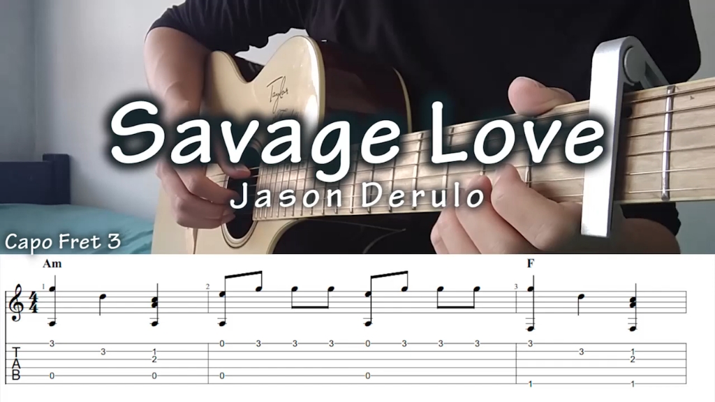 savagelovejasonderulo指弹吉他谱转载自pandjiimans