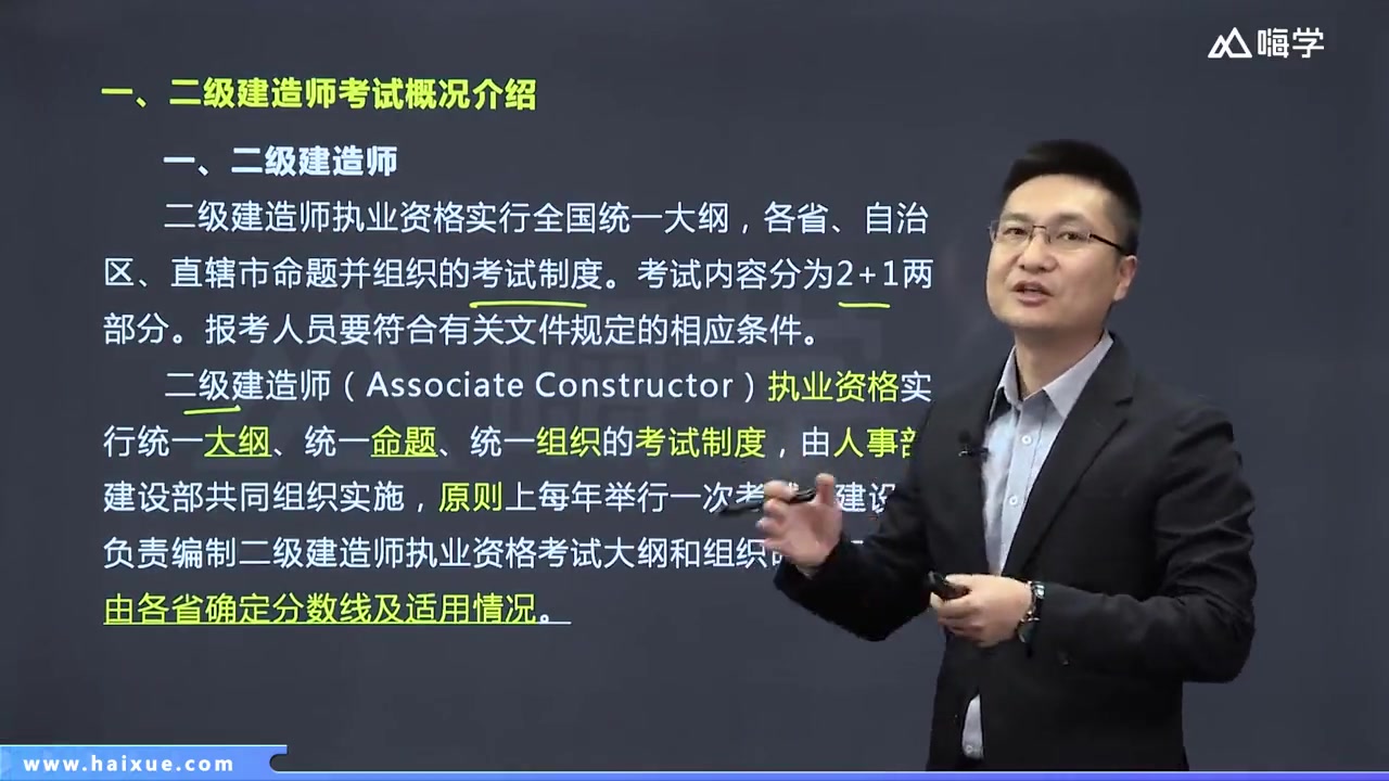2020年二级建造师建筑工程管理与实务精讲班【嗨学】王玮