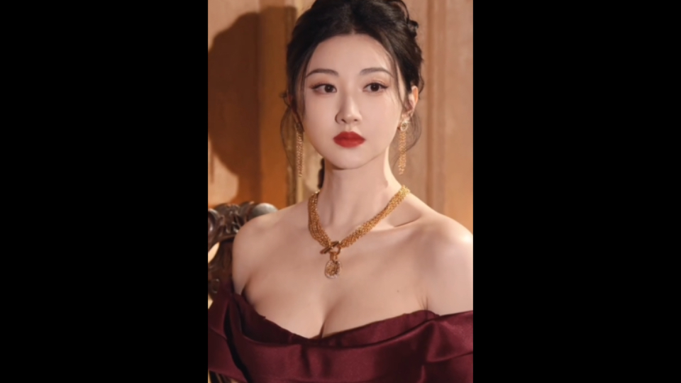 景甜微博之夜礼服造型