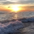 夕阳 海浪