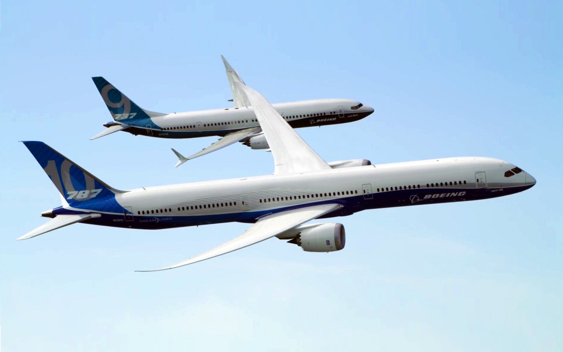 精彩飞行当波音78710与737max9比翼齐飞1080p超清