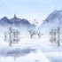 中国风雪景背景视频素材