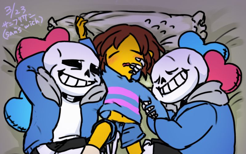 undertale~ sans x frisk 纯纯的sf糖与bgm很配哦~希望大家喜欢(已