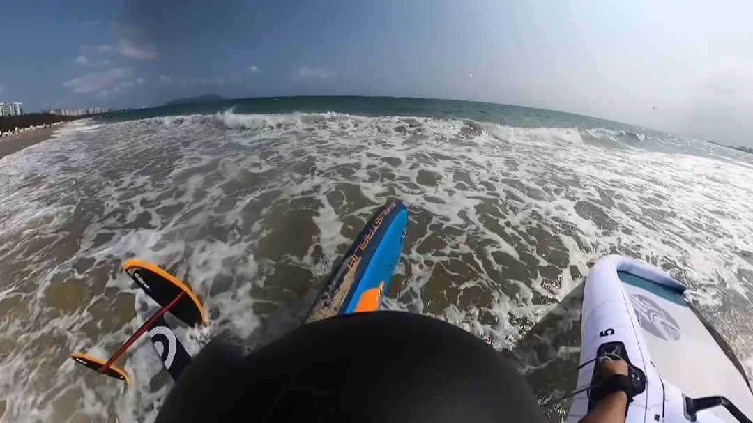 海南陵水清水湾，风翼初学的第一天