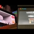 【新宿裸眼3D猫】已经和旁边的广告牌进行互动了