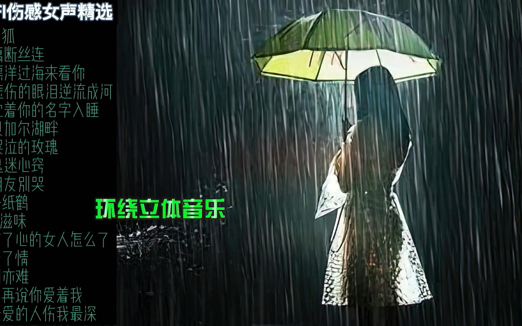 HIFI伤感女声精选[动态歌词]环绕立体音乐