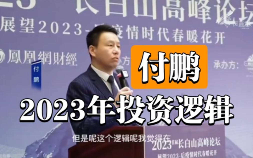 2月22日经济学家付鹏:2023年宏观经济和资产配置哔哩哔哩bilibili