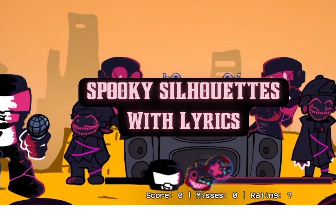 FNF Corruption + Spooky Silhouettes With Lyrics