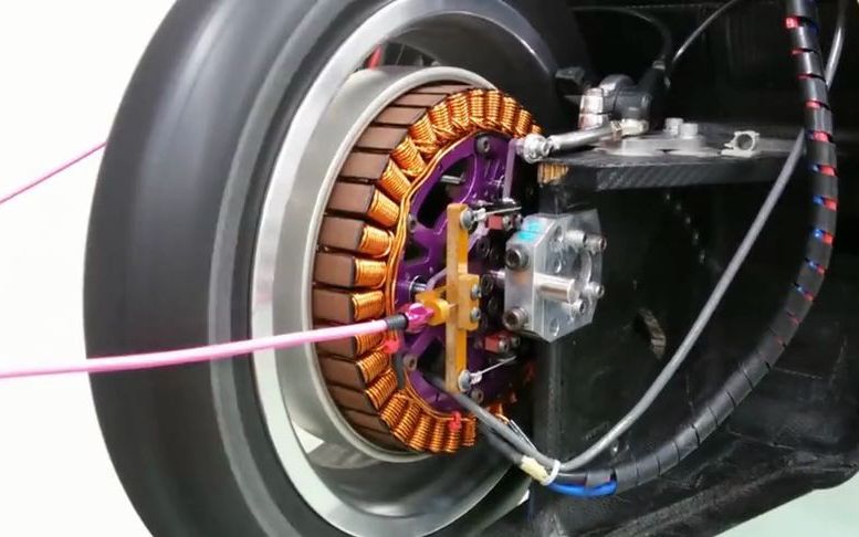 近距离观看电动车轮胎内置电机，这次你懂了吗