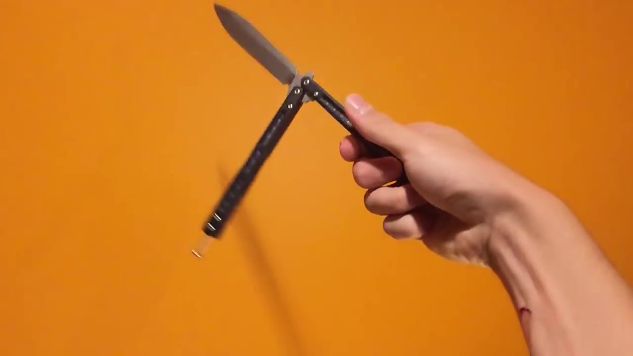 5】蝴蝶刀花式教程 butterfly knife tricks #5(icepick spin)