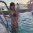 油管网红美女DJ Henney 小姐姐釜山天堂酒店度假vlog 泳池比基尼