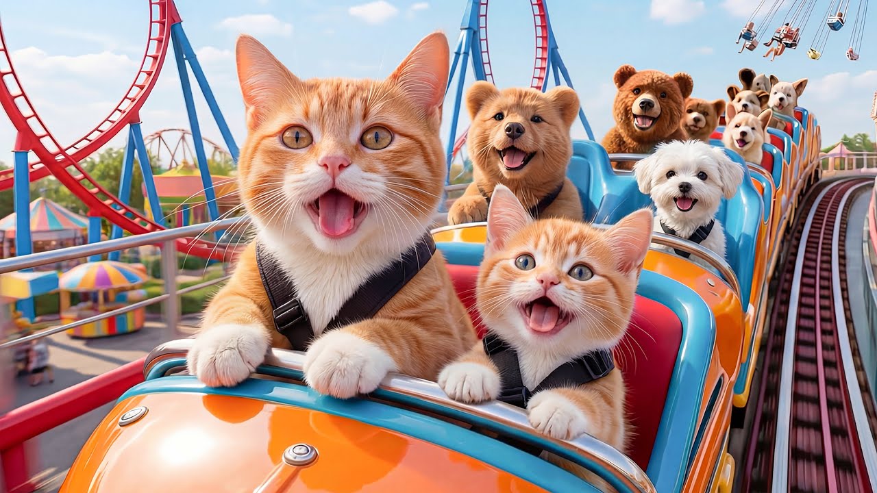 小猫考满分，妈妈带他去玩水～💦🐱✨