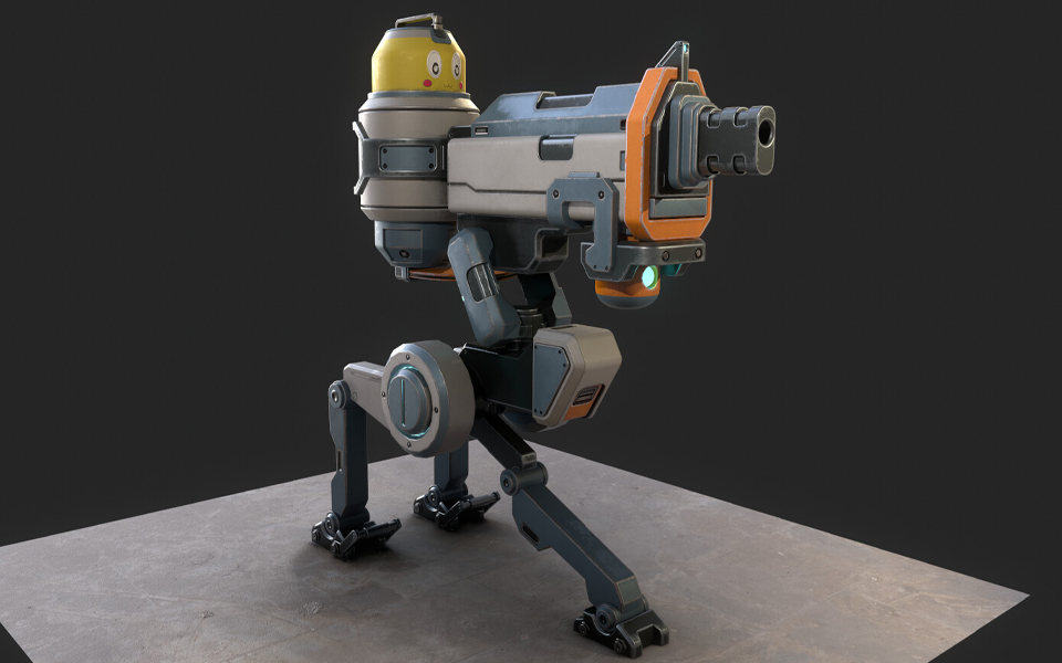 3Dmax硬表面机器人模型制作