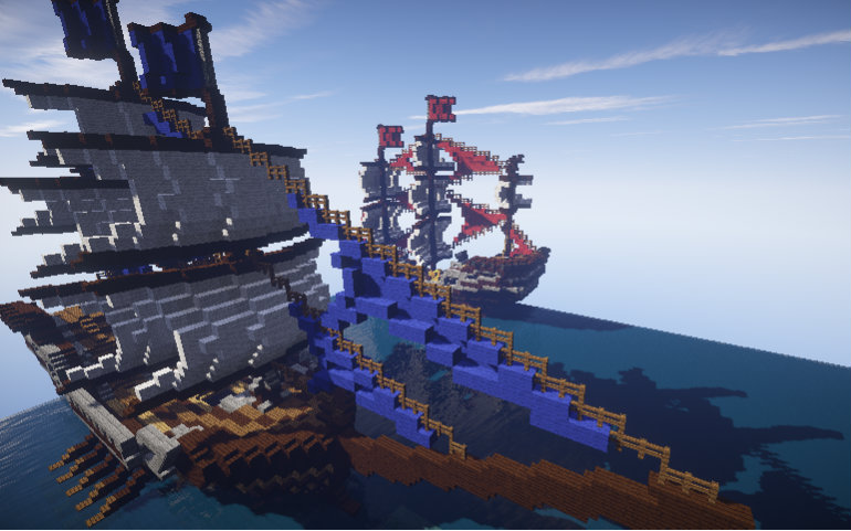 鬼影 Minecraft建筑教学之如何做出一艘吊炸天的船 哔哩哔哩 つロ干杯 Bilibili