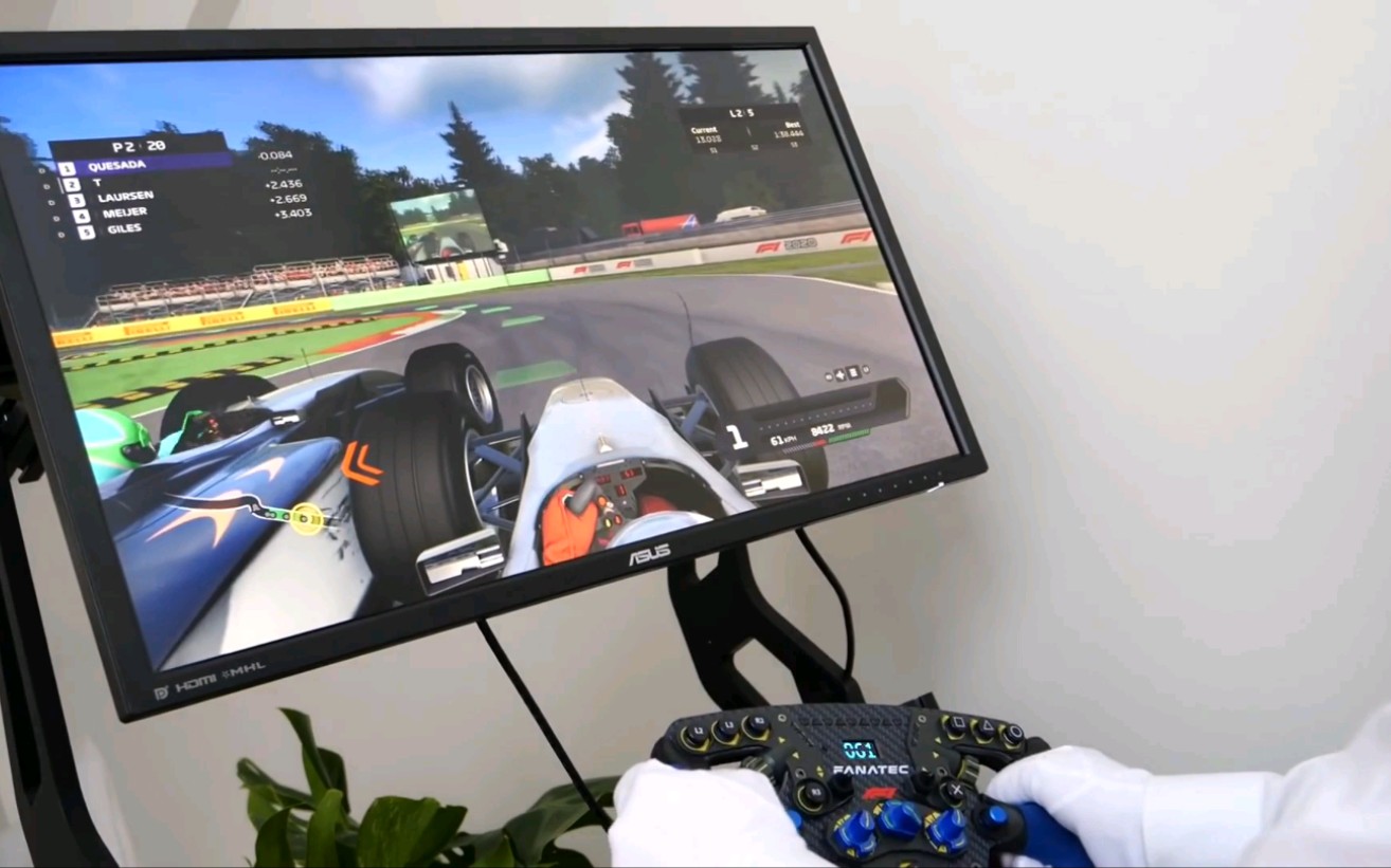 用方向盘框体玩『F1 2020』和『GT SPORT』是什么体验?(方向盘品牌Fanatec)哔哩哔哩bilibili