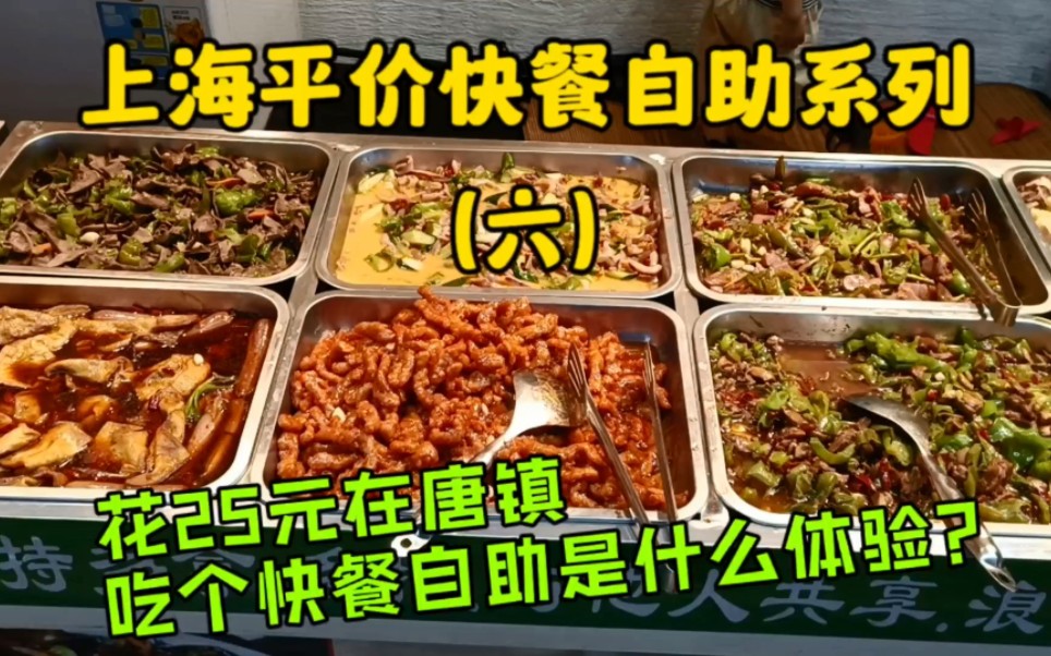 上海平价快餐自助系列（六）花25元在唐镇吃个快餐自助是什么体验？