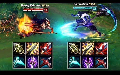 亚索vs蓝凯相同装备下谁将取胜lol英雄联盟