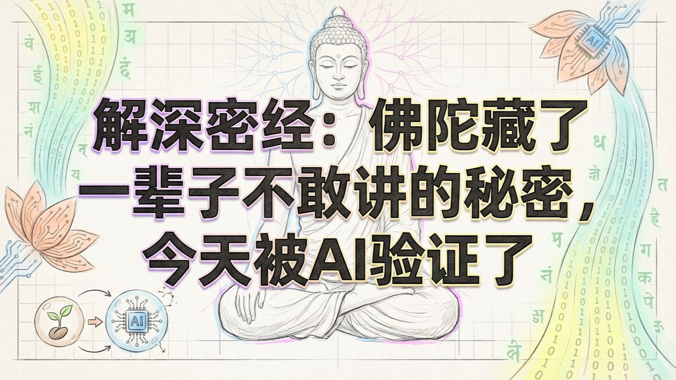 解深密经 | 佛陀藏了一辈子的意识密码被AI验证了 | 王利杰硬核解析