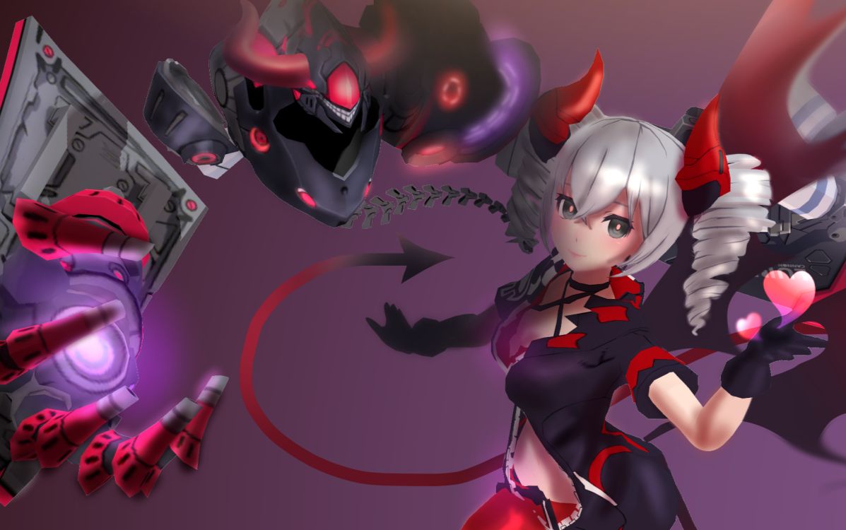 【崩坏3】小恶魔布洛尼亚皮肤四心好感动度中日文演示