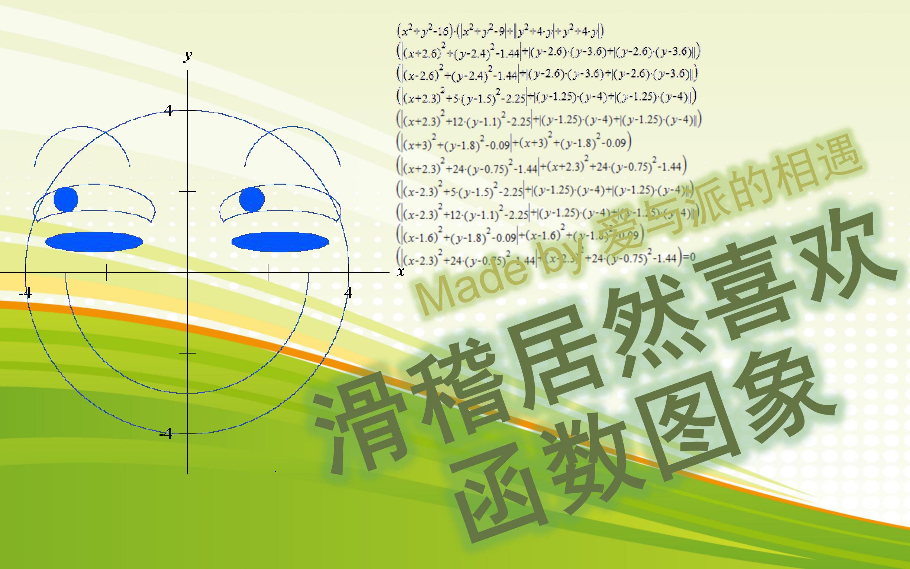 数学也能这么玩用函数画画part2