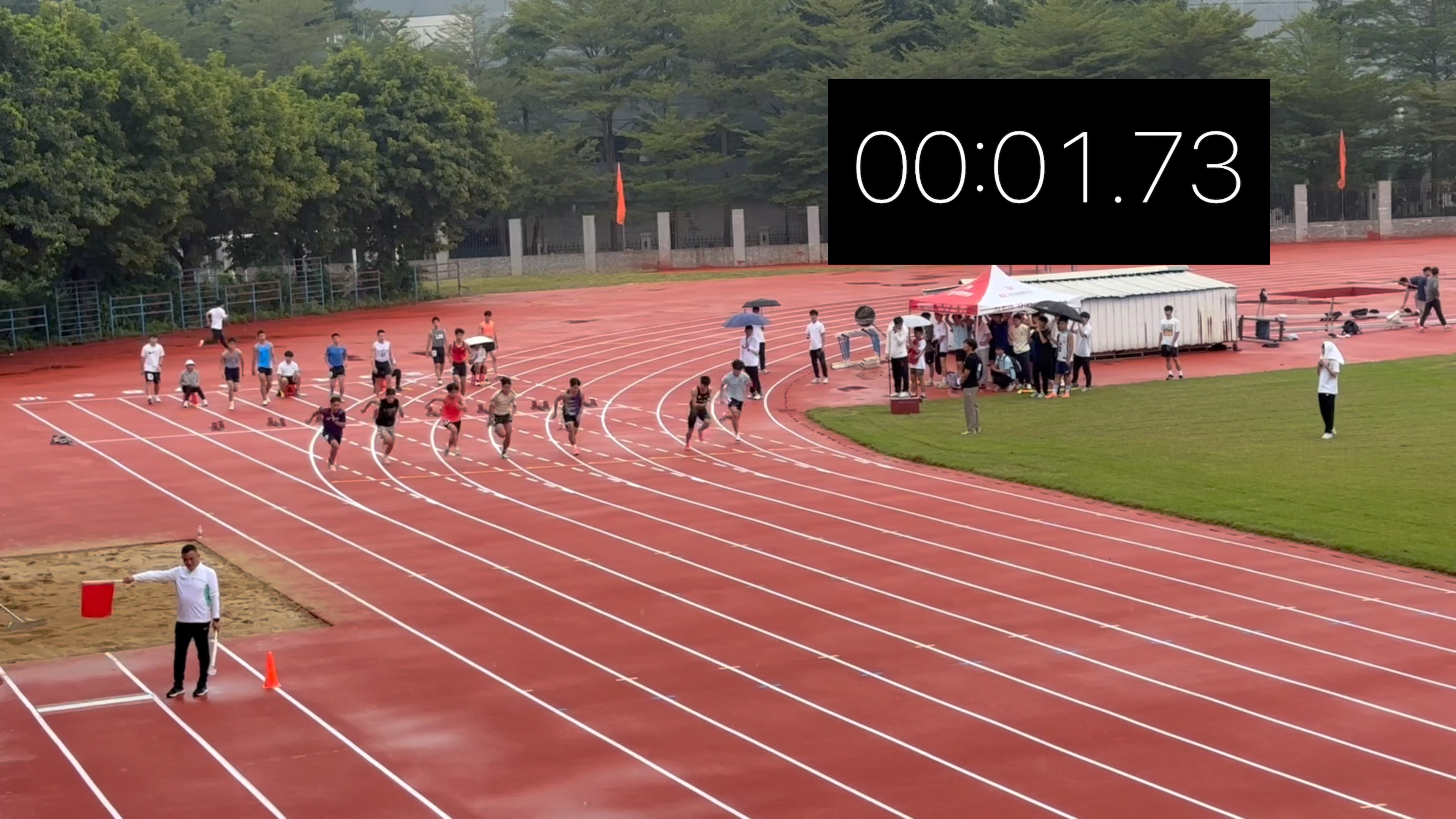 400米一级运动员去跑100米什么水平