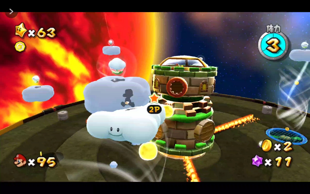 马里奥银河2(039-W5库巴Jr.的大炮城堡)