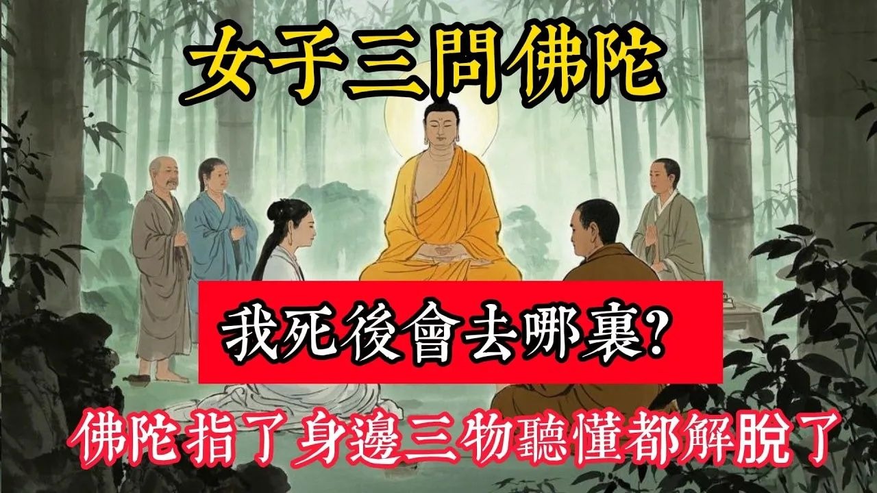 女子三問佛陀：我死後會去哪裏？佛陀指了身邊三物，聽懂都解脫了!