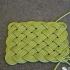 【生肉狂魔】方形编织垫，一根尼龙绳做出的艺术品