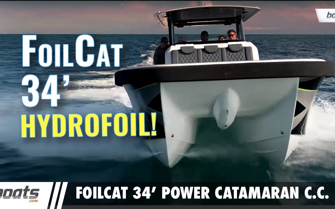 FoilCat Amazing 34' Hydrofoil Power Catamaran