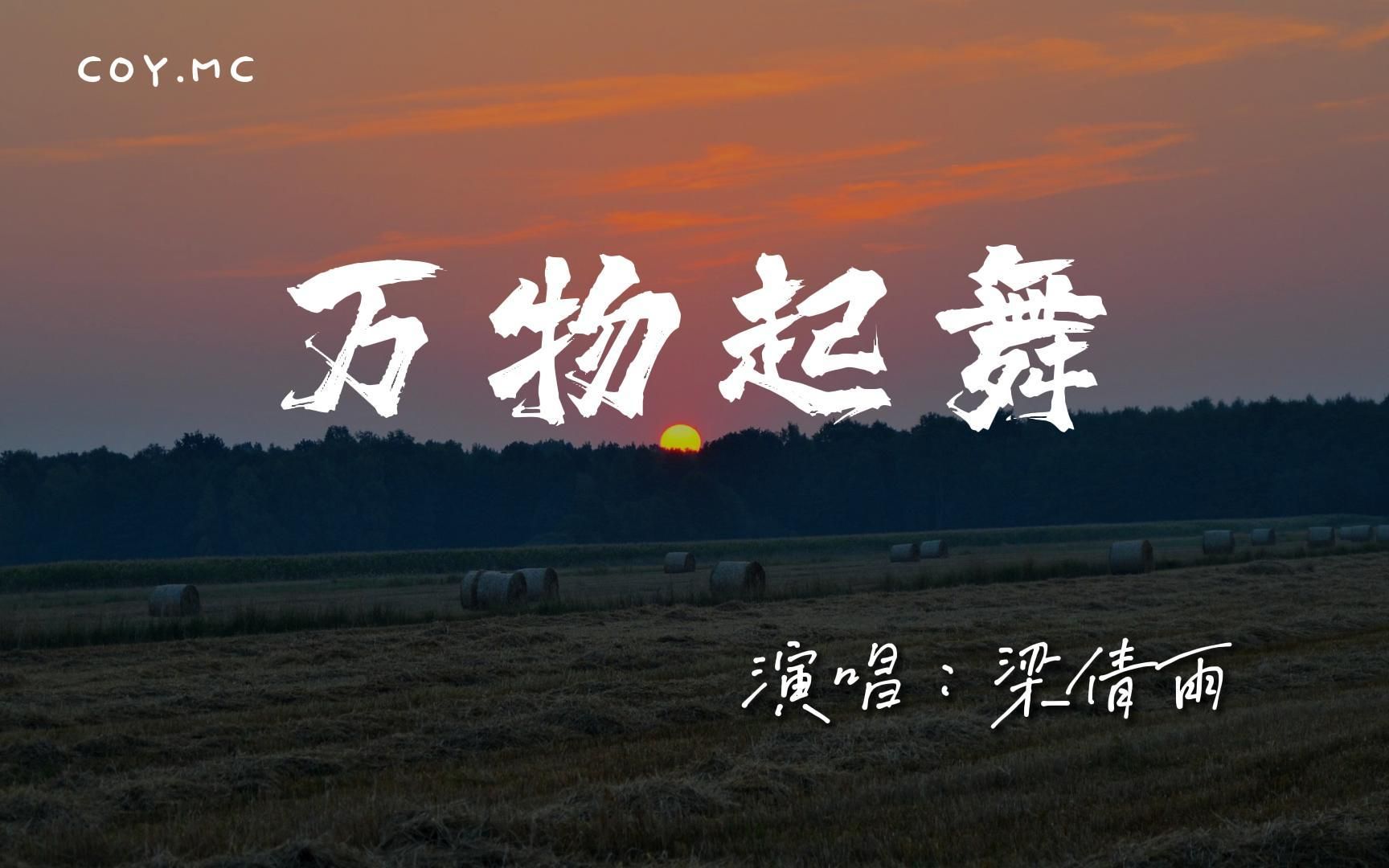 梁倩雨 万物起舞全部都是借口 万物皆起舞 呜动态歌词 Lyrics Video 4k 為 1 哔哩哔哩视频