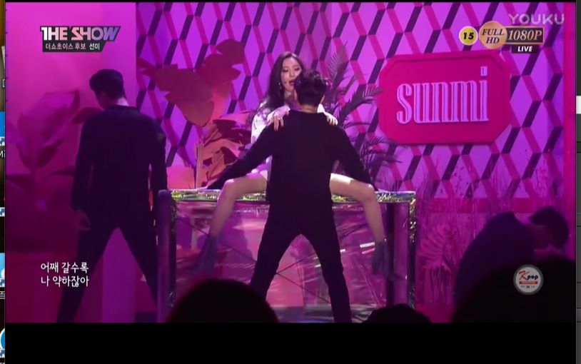 【sunmi】【李宣美】【gashina】【腿精】 釜山音乐节