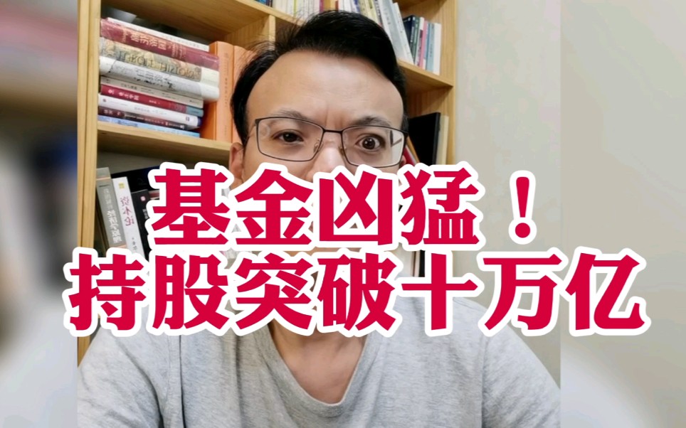 机构化时代到来,基金持股突破10万亿!哔哩哔哩bilibili