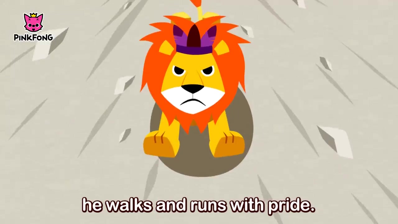 狮子之歌 英文儿歌 The Lion Animal Songs PINKFONG_哔哩哔哩_bilibili