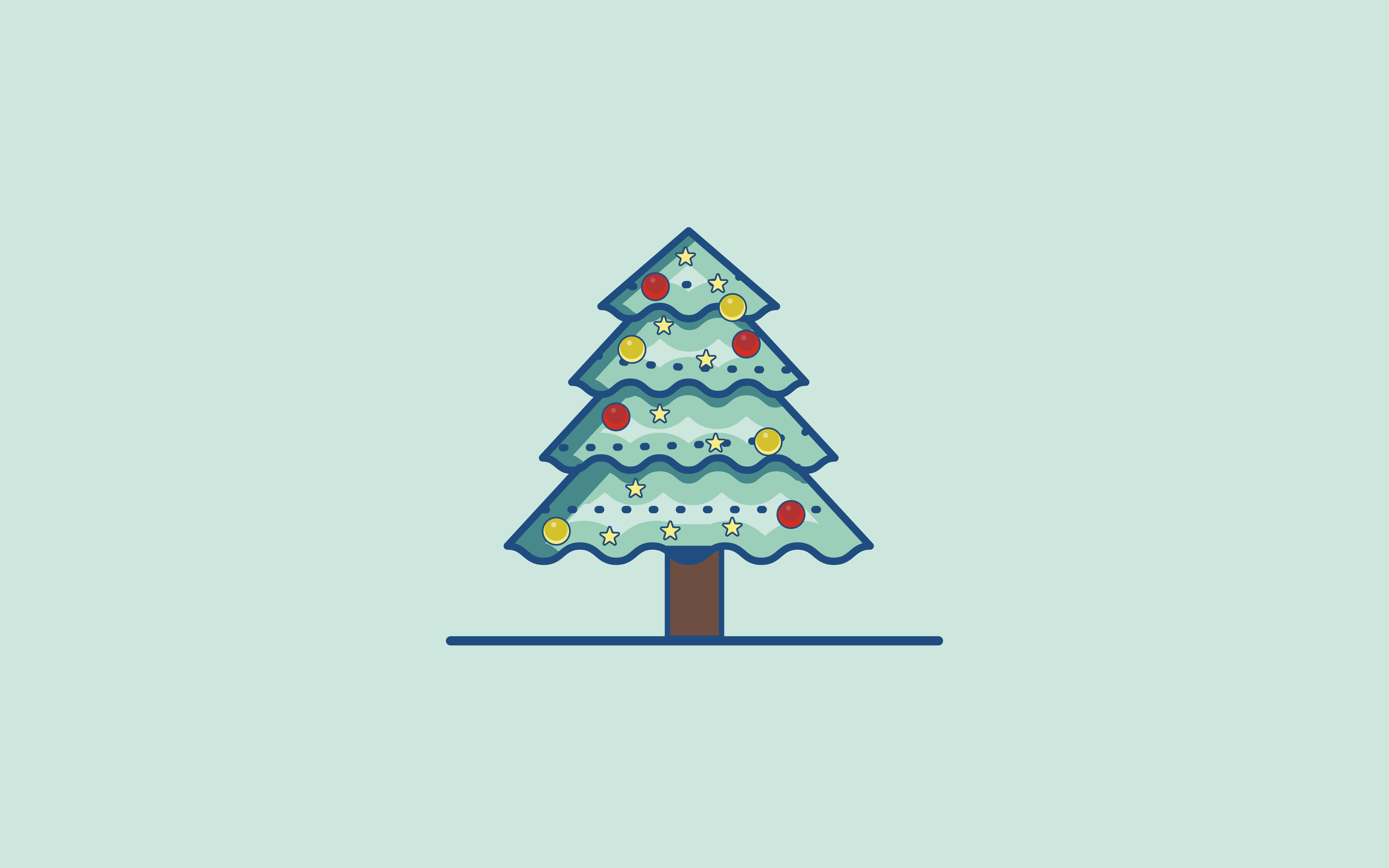 【Ai教程】用Ai画一个可爱的圣诞树~