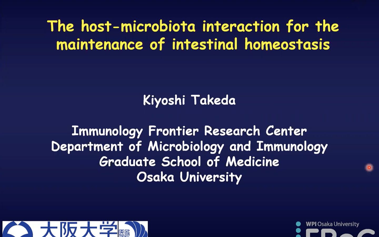 The host-microbiota interaction for the maintenance of intestinal homeostasis